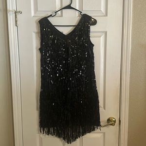 Unbranded, NWOT, never worn black sequined party dress